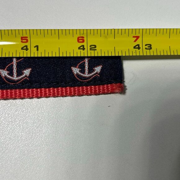 LL Bean D ring Belt M/L Nautical Anchors - Picture 4 of 4
